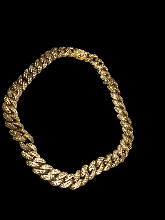 Icy Cuban anklet