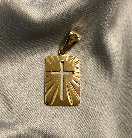 Cross Block Pendant