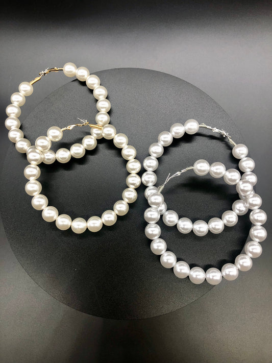 Pearl hoops